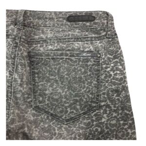 Mavi Womens Alexa Mid Rise Skinny Jeans Gray Floral Rose Print Size 27 *READ